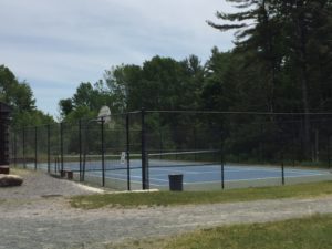 Multi sport surface at Sugar Ridge Campground